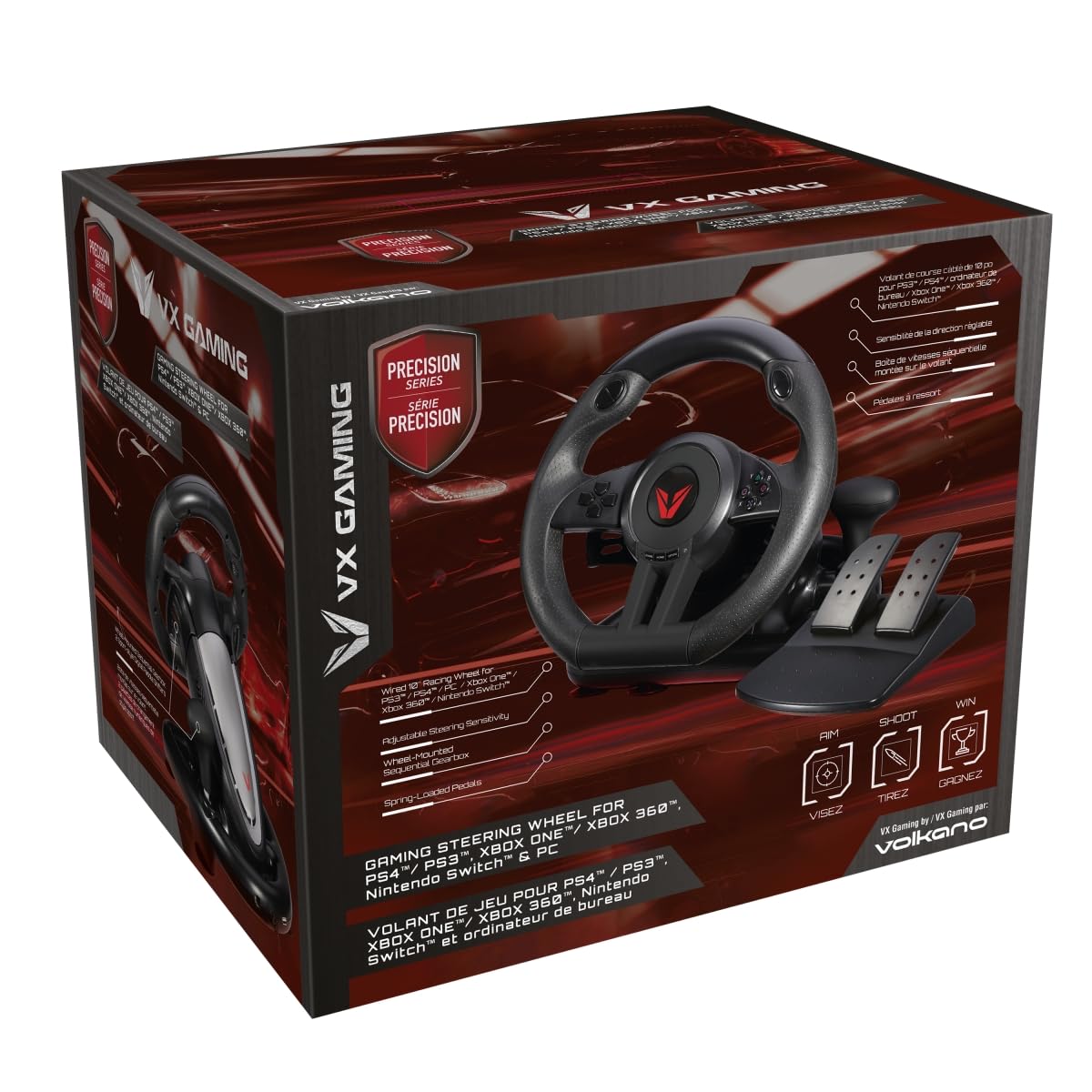 Volkano VX Gaming VX-136-BKRD Precision Drive Series